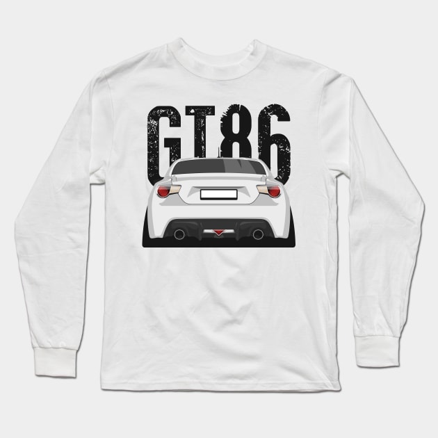 Toyota GT86 Silver Long Sleeve T-Shirt by mufflebox